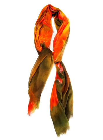 Autumn Cascade - Designer Luxury scarf by Sheila Johnson Collection