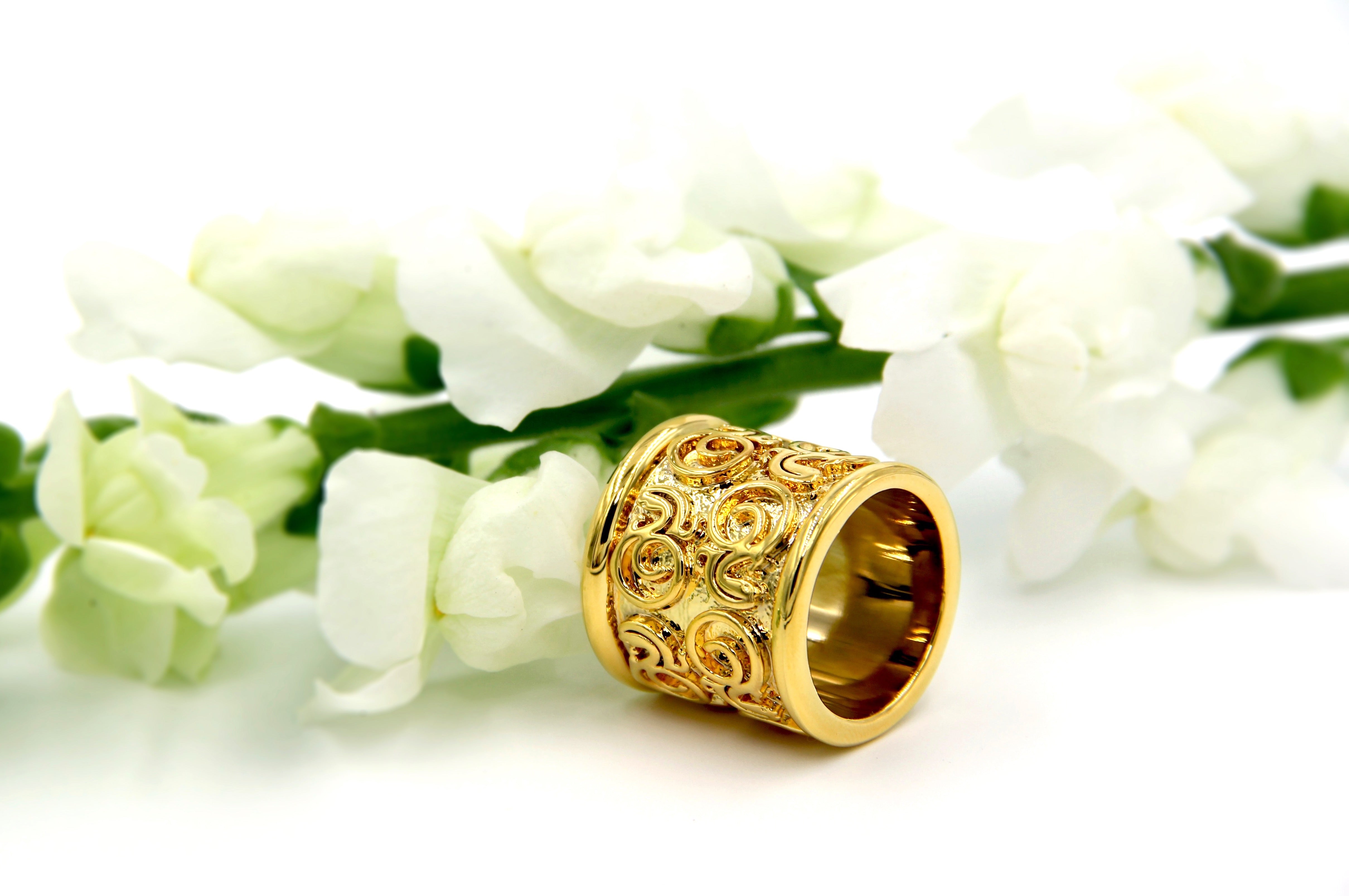 gold scarf ring