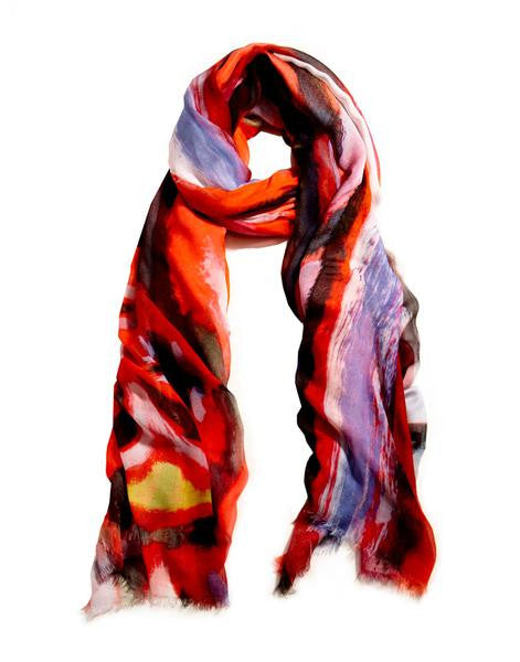Crimson - Designer Luxury scarf by Sheila Johnson Collection
