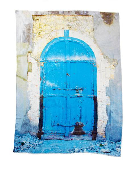Door in Rubble - Designer Luxury scarf by Sheila Johnson Collection