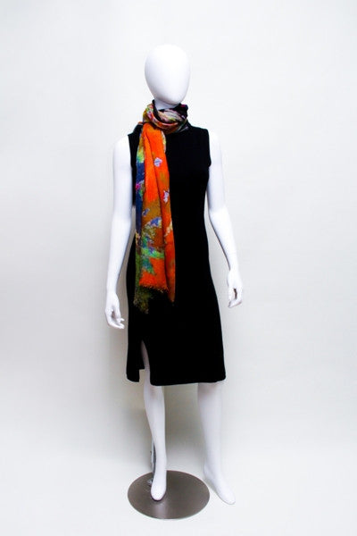 Grazing Horse - Designer Luxury scarf by Sheila Johnson Collection